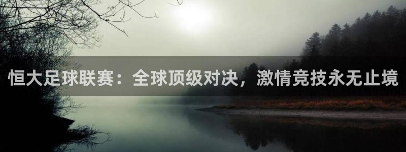 意昂4娱乐官网入口：恒大足球联赛：全球顶级对决，激情竞技永无